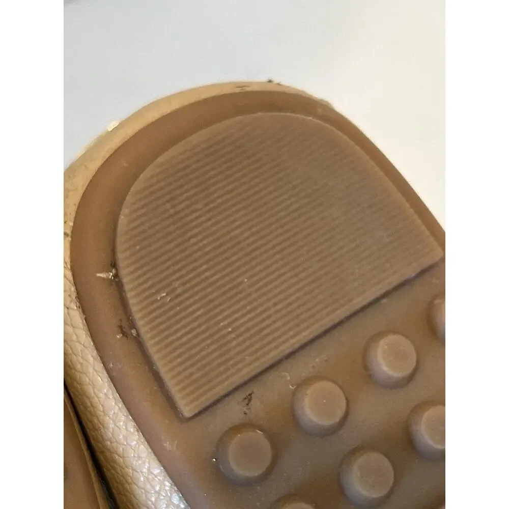 Michael Kors Khaki leather Moccasin Flat Women's Size 7- EUC worn once